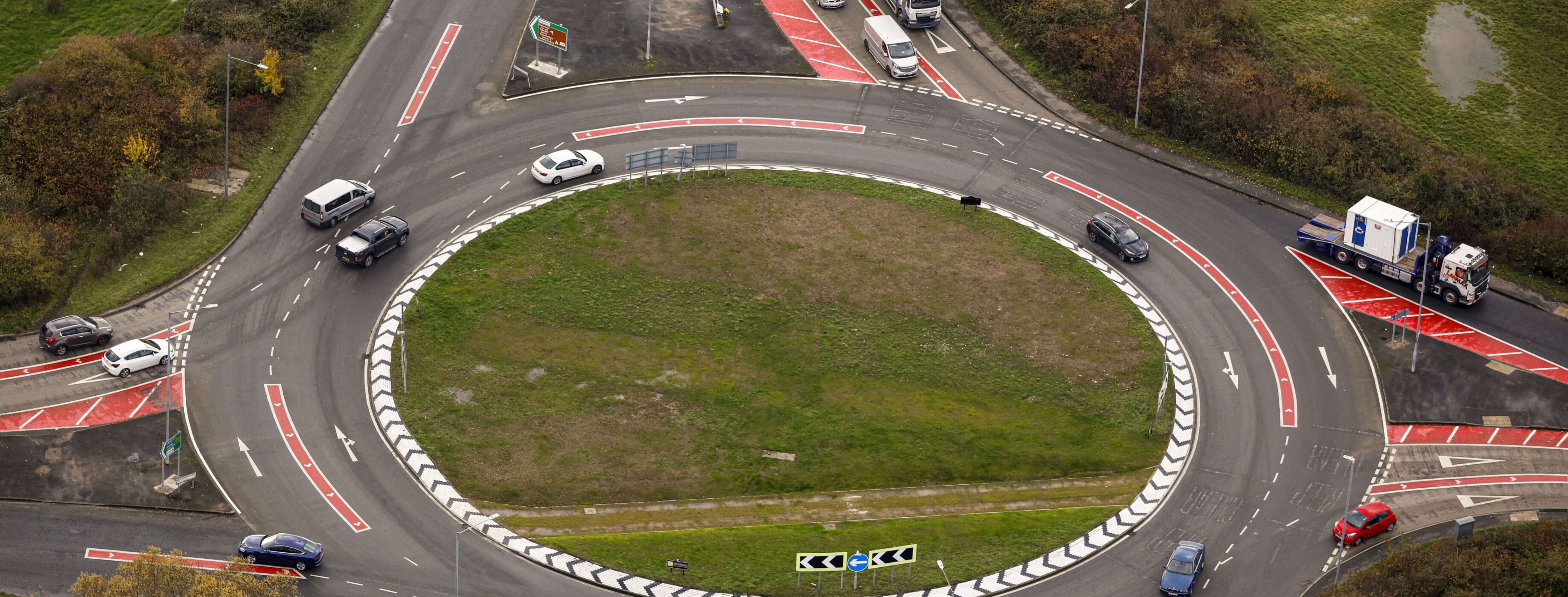 News article entitled Flanders roundabout scheme starts