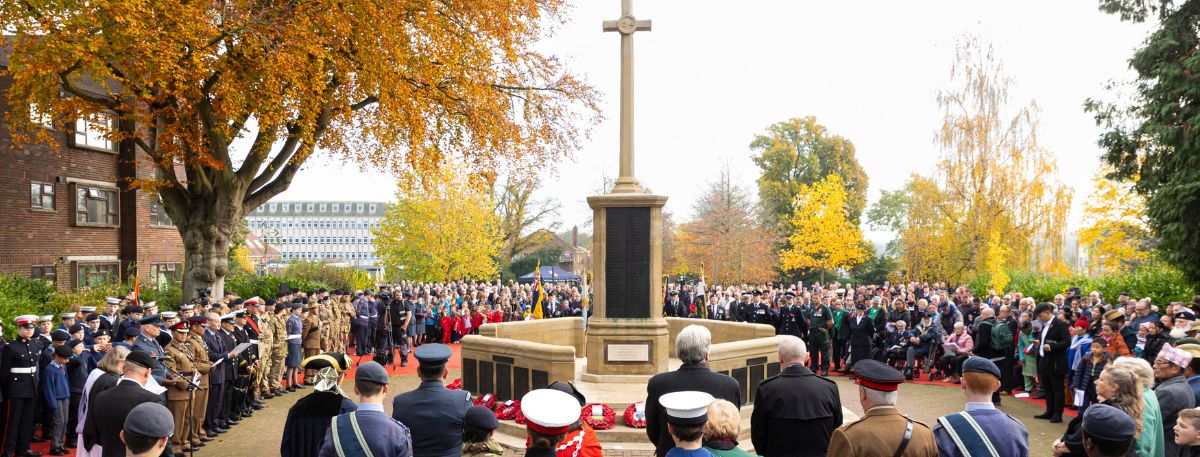 Attendees at Ashford's Remembrance Service, 2022