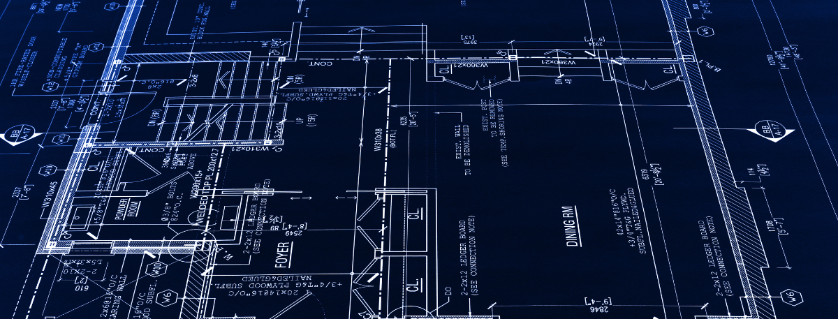Digital blueprint of house