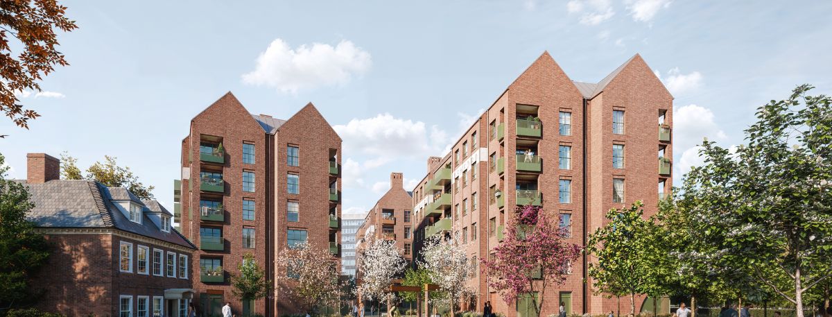 CGI Image of Tanyard/ Civic development.