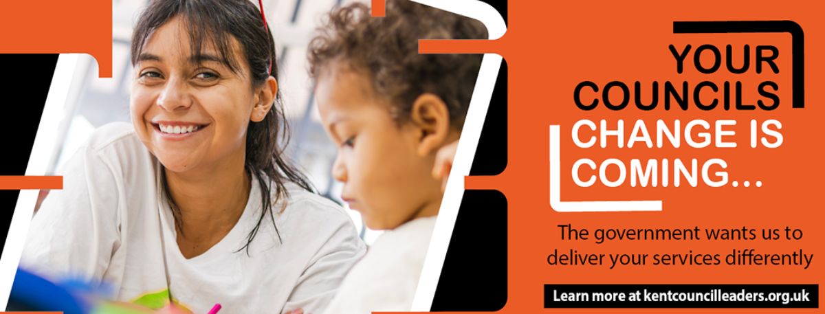 Local Government Organisation graphic with text that reads 'Your Councils, change is coming'