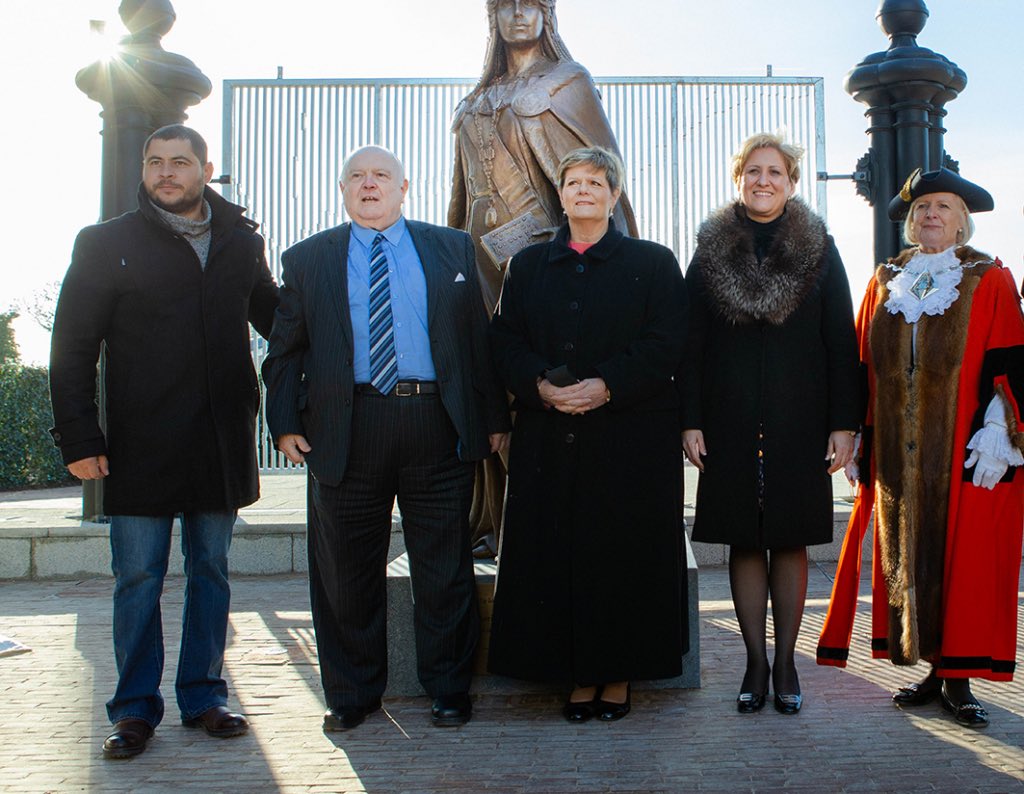 Image entitled Dr Liliana Turoiu At The Queen Marie Statue