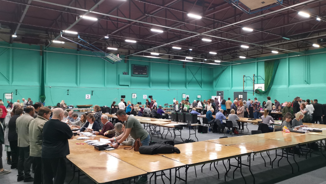 Elections count on May 5, 2023 at Ashford Stour Centre tile