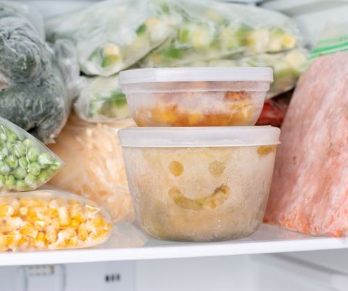 Food in freezer