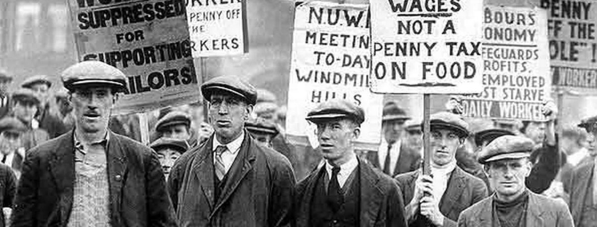 Old photo of 1926 General Strike.