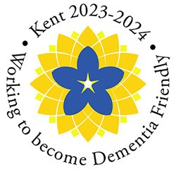 Working to become dementia friendly Kent 2023-2024 logo