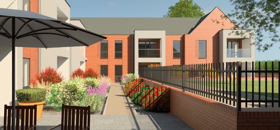 CGI of a proposed housing development
