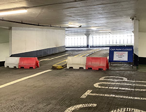 Image entitled Car Park Closed For Electrical Work