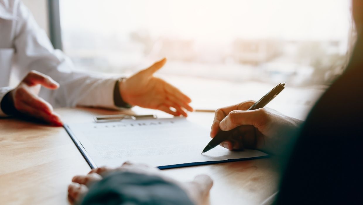 People in a business meeting