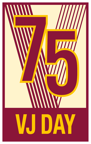 VJ Day 75 logo