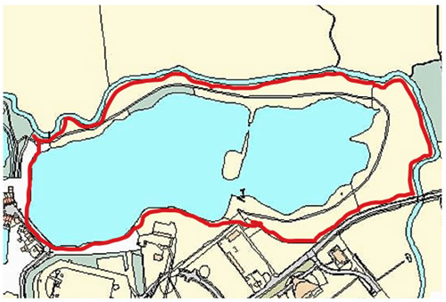 Simple map of Conningbrook Lakes
