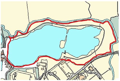 Simple map of Conningbrook Lakes