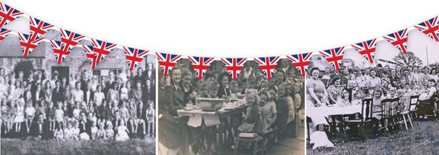 VE Day 75th anniversary bunting graphic