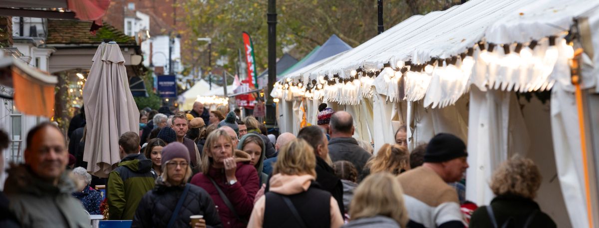 A picture of the Tenterden Christmas market