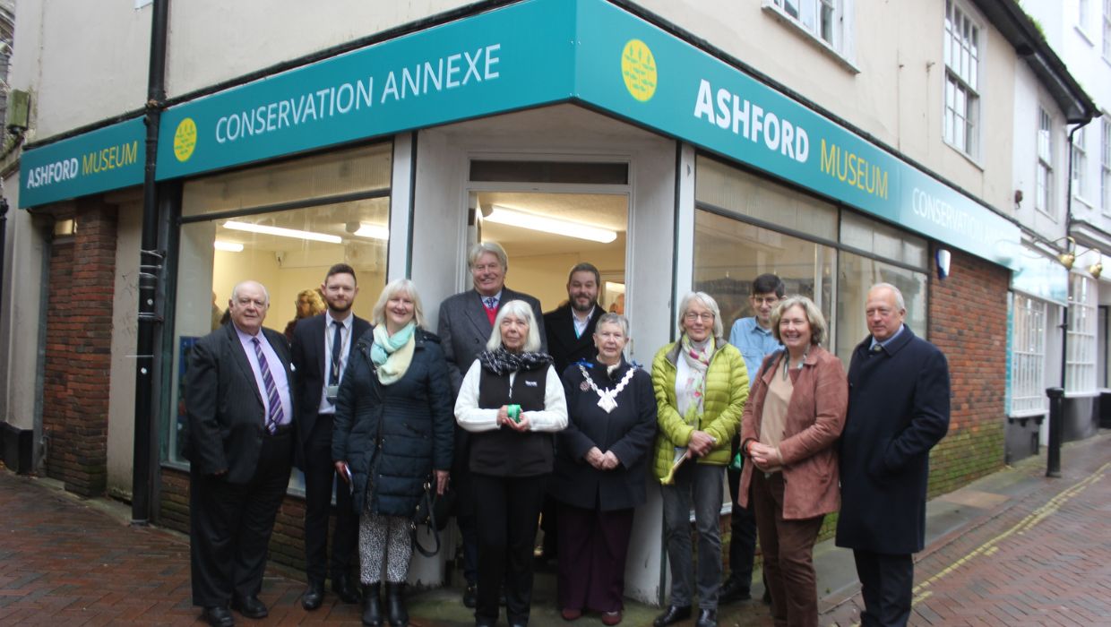 Museum trustees and ABC staff at Museum Annexe opening