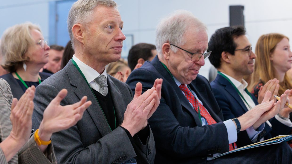 Image entitled From L-R Robert Sinclair, CEO of London St Pancras Highspeed, The RT Hon Lord Patrick McLoughlin, Labour MP for Folkestone & Hythe Tony Vaughan, Labour (co-op) MP for Hastings and Rye Helena Dollimore