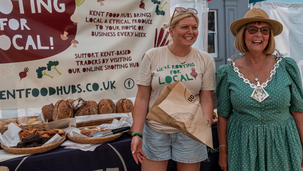 Photo of stall at Ashford Food and Drink festival.