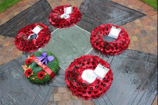 Victoria Cross paving stone ceremony