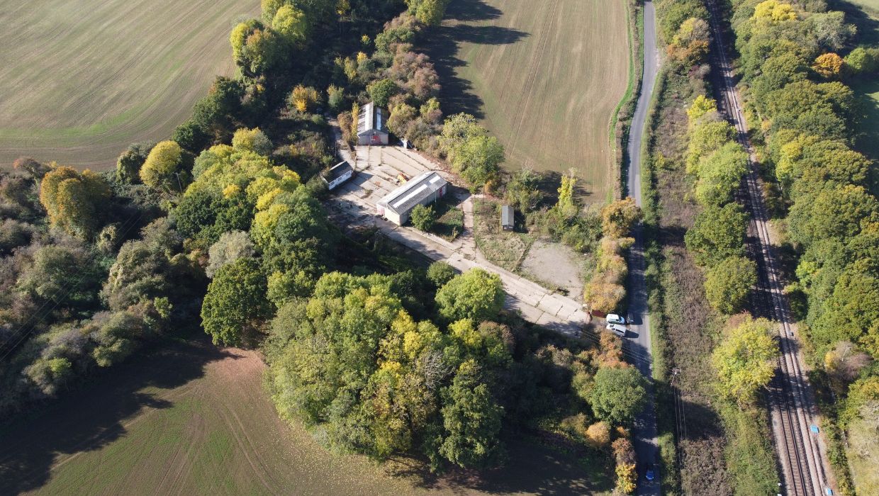 Aerial view of Ninn Lane, Ashford tile