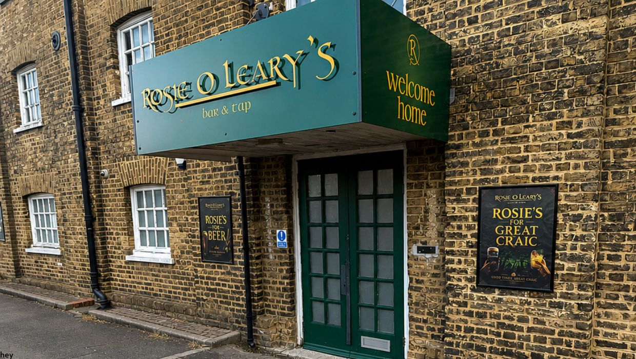 New exterior of Rosie O'Leary's pub.