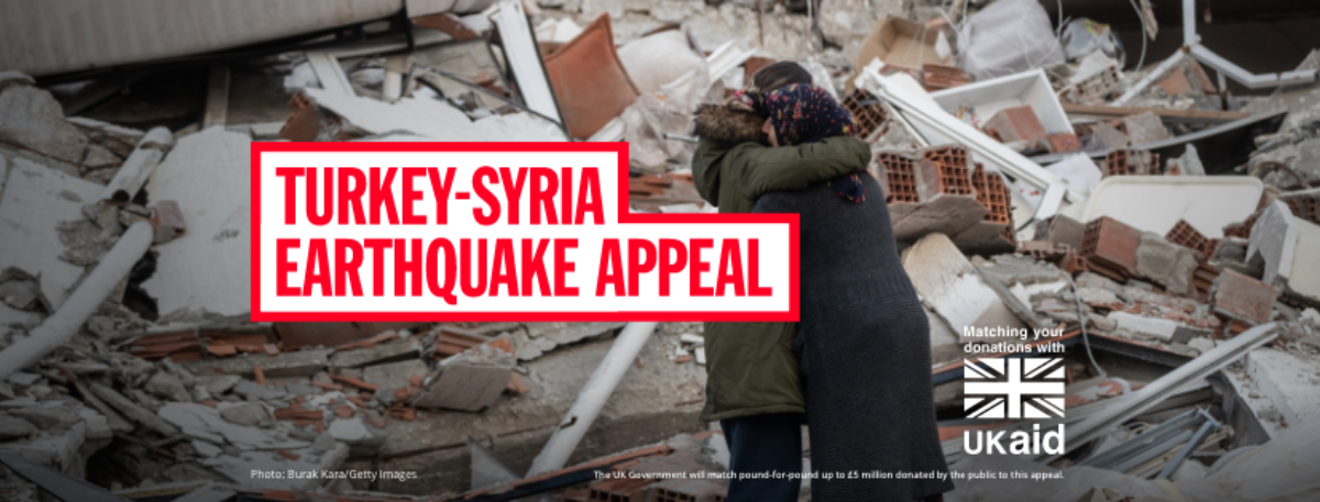 Turkey Syria Earthquake appeal from Disasters Emergency Committee