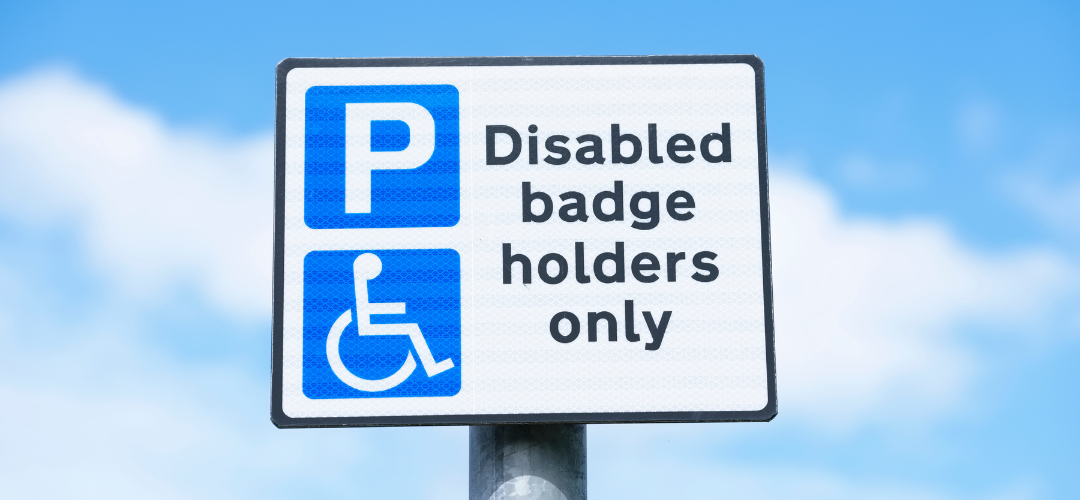 Blue badge sign