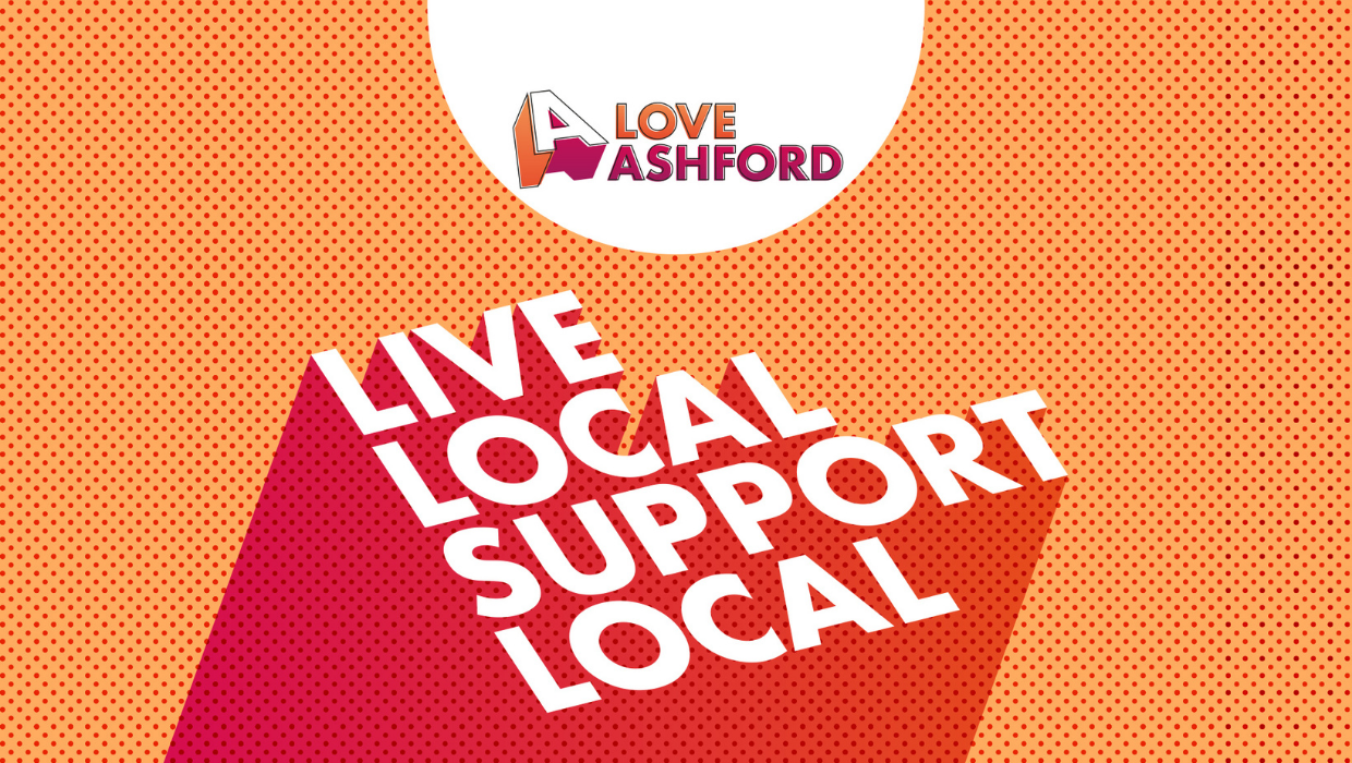 New Loveashford branding graphic that reads: Loveashford, Live local support local