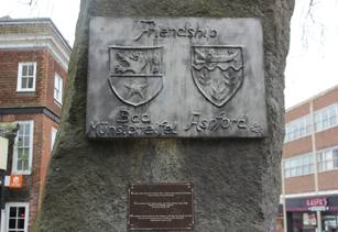 A Friendship Stone located in Ashford Town Centre links signifies the link between Bad Munstereifel and Ashford