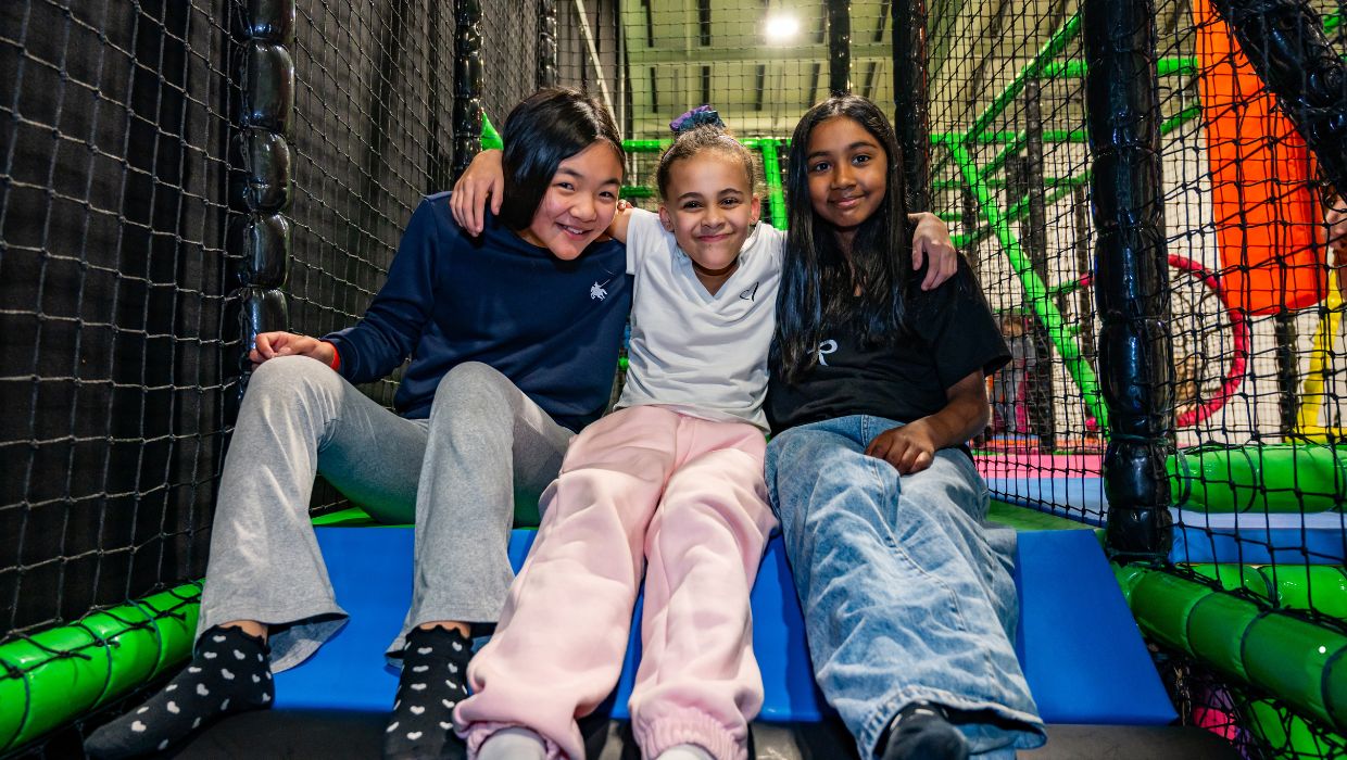 A picture of children enjoying the new Tenterden Leisure Centre refurbishments