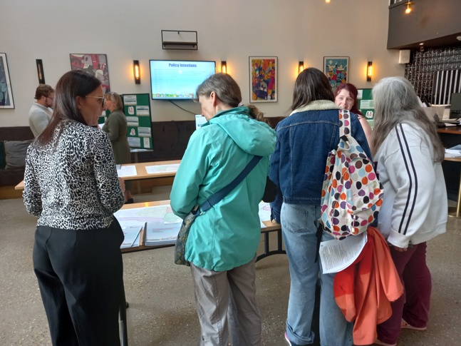 Residents attending a Local Plan event held at The Ashford Cinema