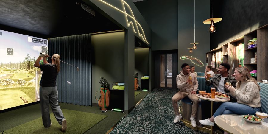 Image entitled The Ashford Cinema launches exciting new TrackMan golf simulator experience
