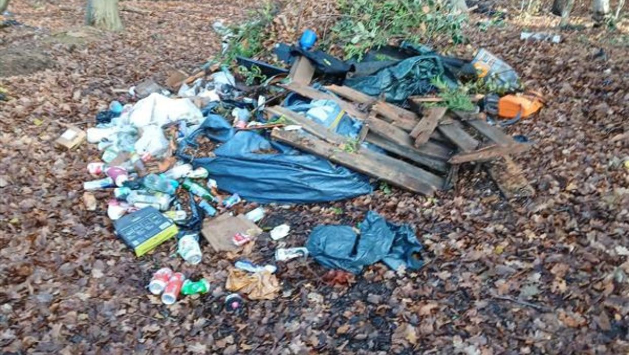 The fly-tipping in question that saw an Ashford resident receive a £1000 Fixed Penalty Notice