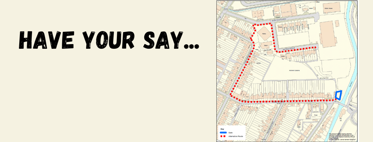 Map of Coney Bear area with text 'Have your say...'