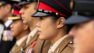 A female member of the Armed Forces community in Ashford