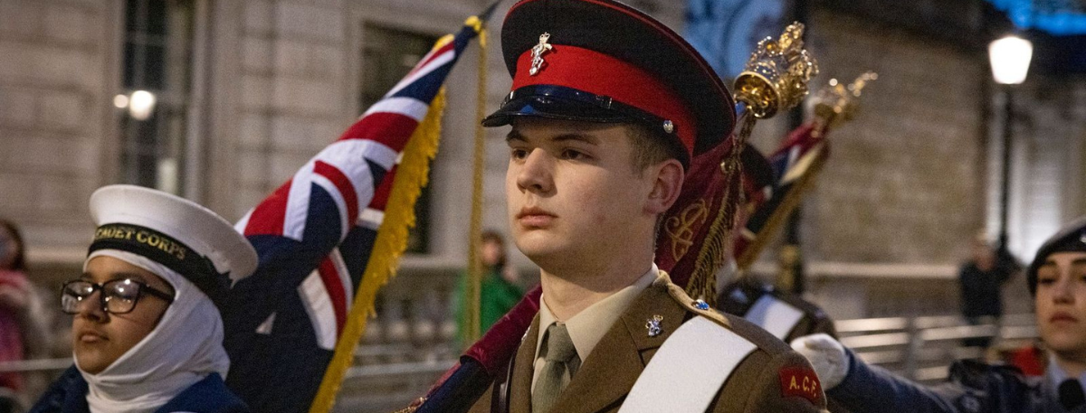 Cadet Regimental Sergeant Major (RSM) Josh Siggers, 18, from Ashford Tobruk Detachment