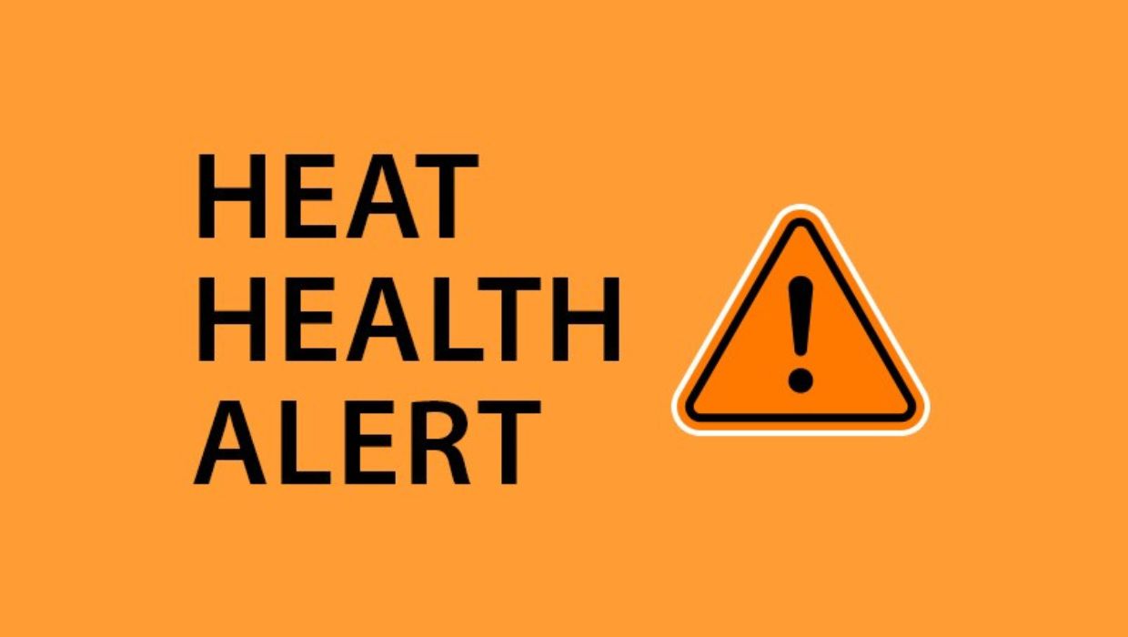 Heat health alert banner tile