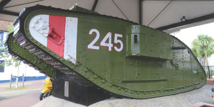 Image entitled WW1 Tank statement