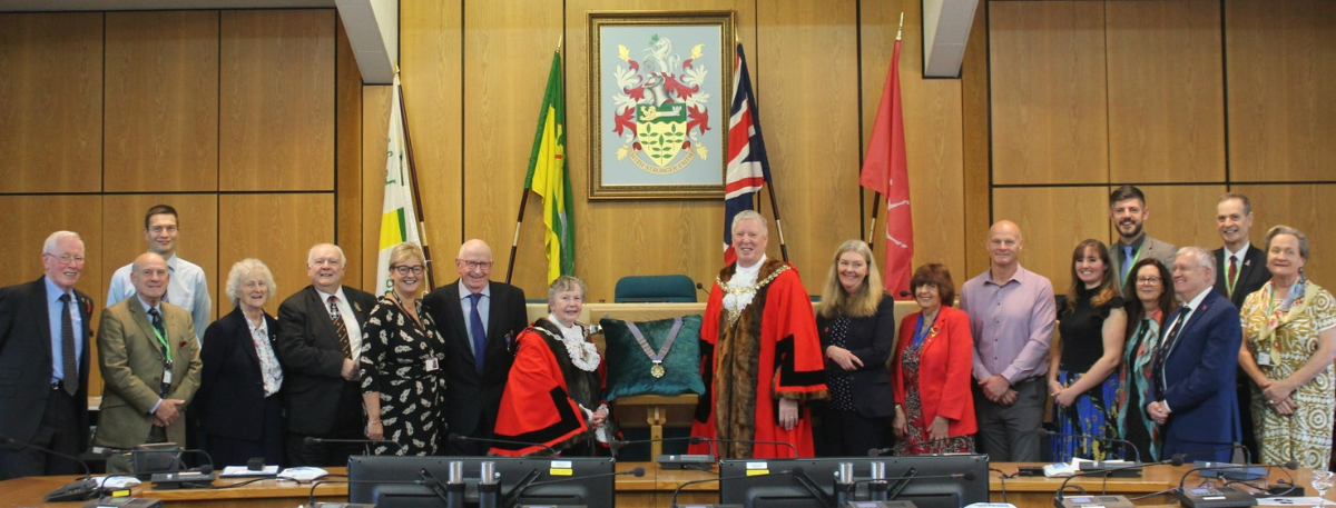 Civic dignitaries from Ashford and Tenterden