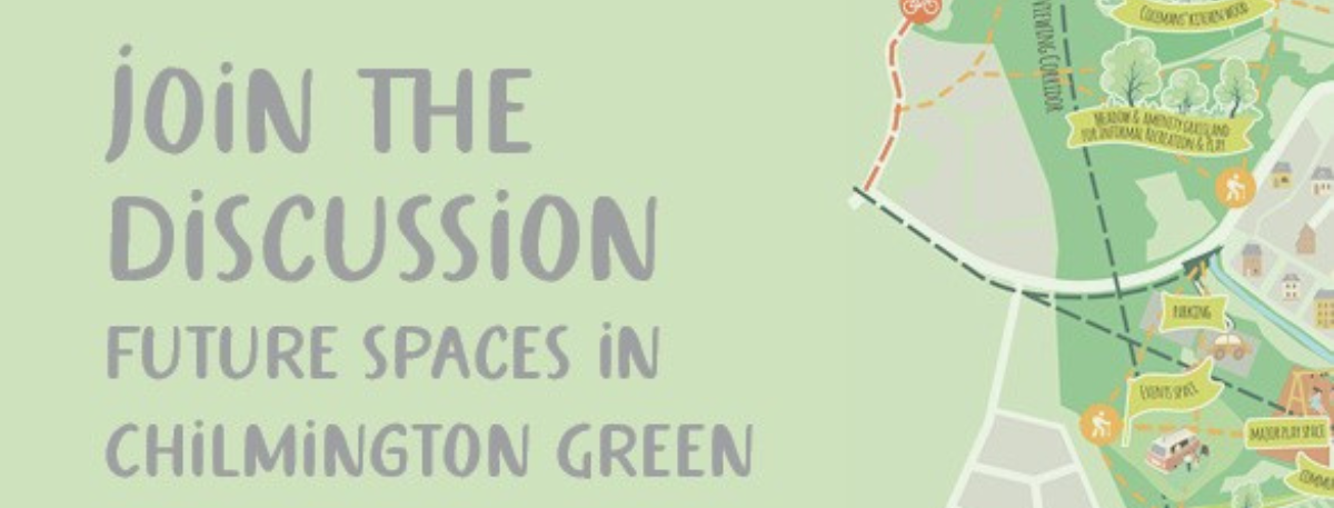 Graphic for Chilmington Green Future Spaces event