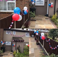 Arcon Close decorated for VE Day celebrations