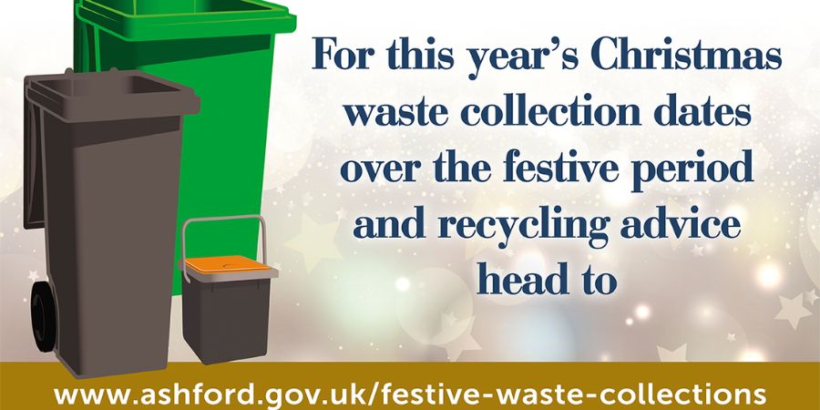 Image entitled Household waste collections over the 25/26 festive period in the Ashford borough