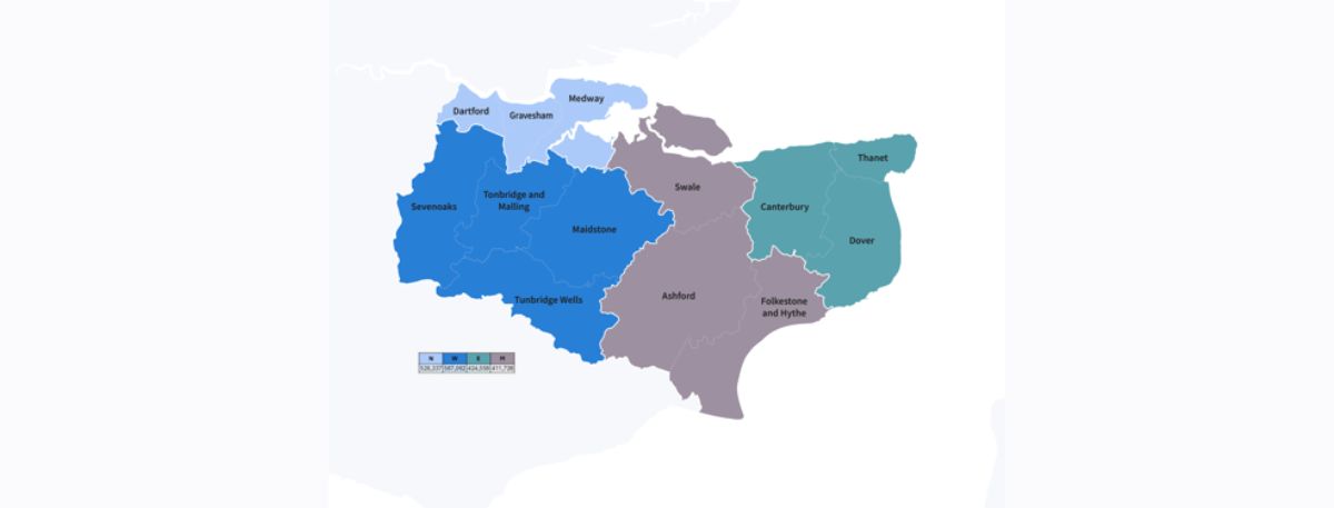 A proposed map of the changes affecting Ashford under LGR