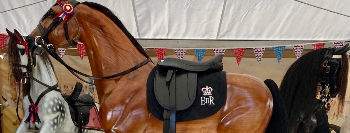 The Platinum Jubilee Rocking Horse presented to Her Majesty the Queen on Thursday 12th May 2022 at Windsor Castle