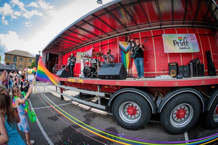 Bands perform at Ashford's first Pride event