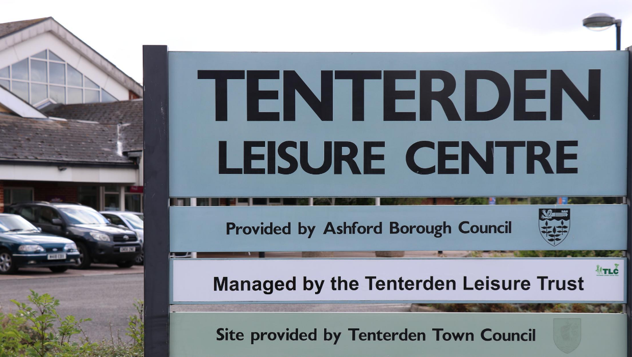 Tenterden Leisure Centre sign