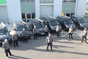 Image entitled ABC Electrical Services Staff And Vehicle Fleet
