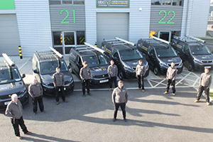 Image entitled ABC Electrical Services Staff And Vehicle Fleet
