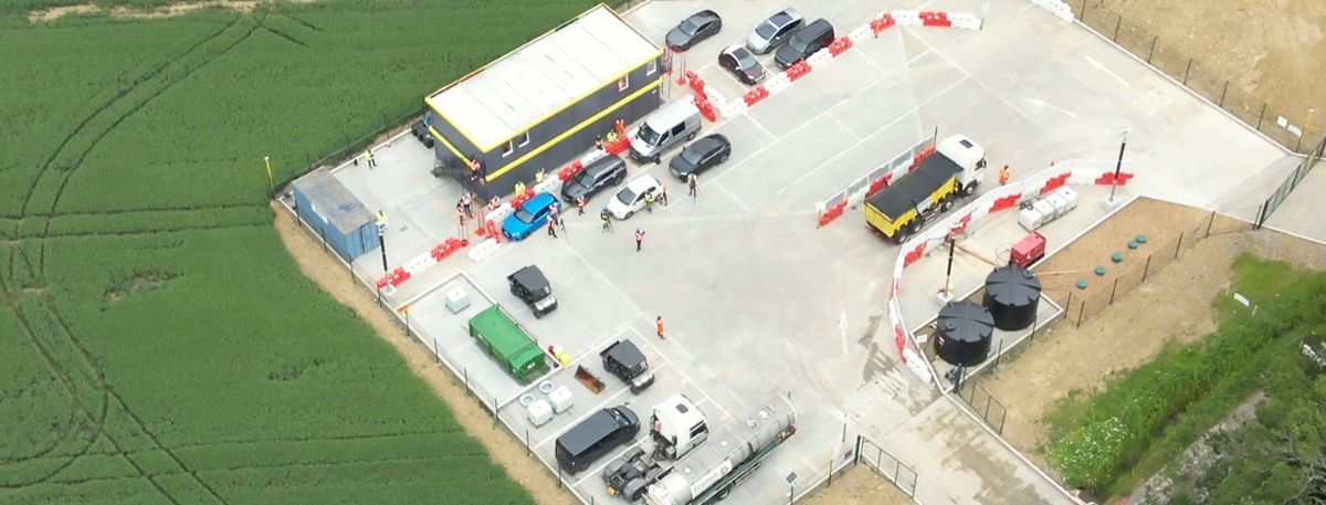 A picture of the clean up operation at Hoad's Wood
