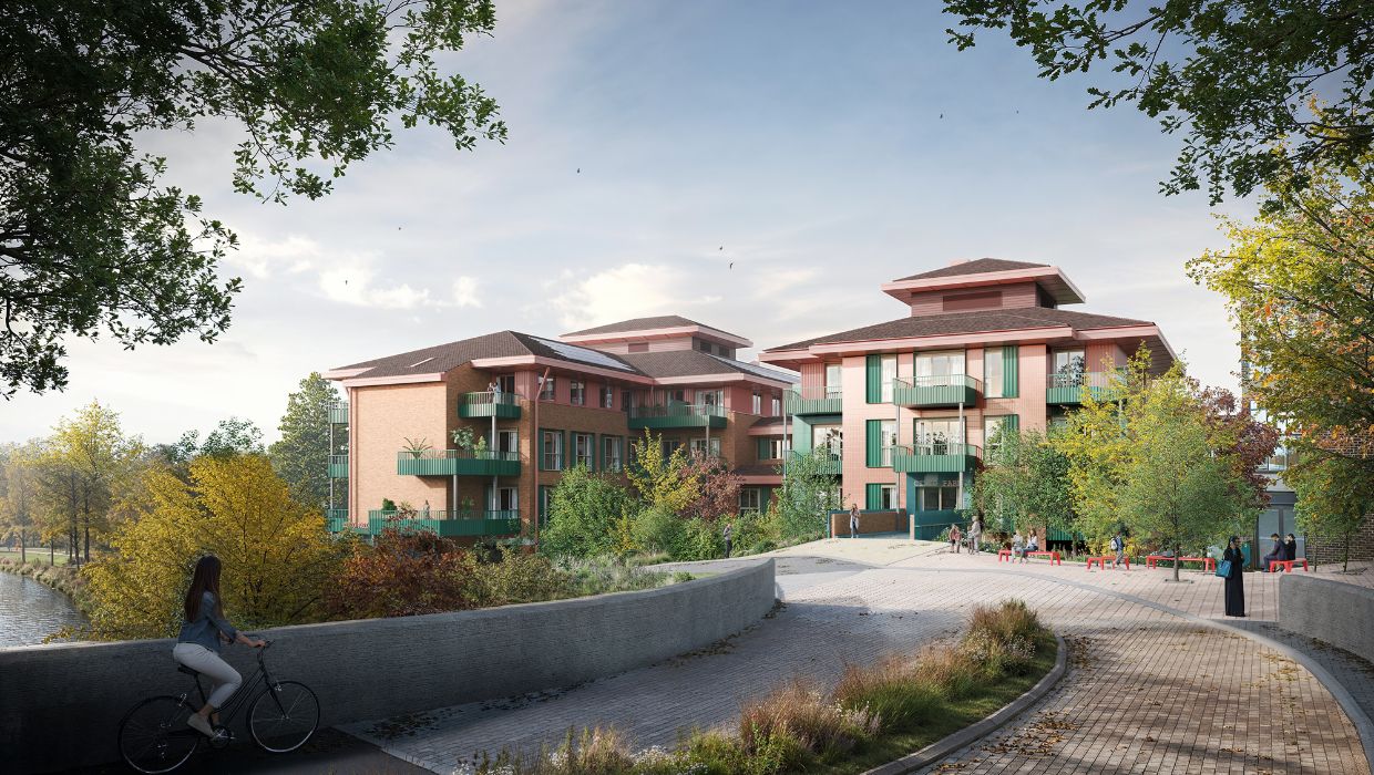 CGI Image of Tanyard/ Civic development.