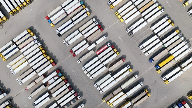 An aerial photo of Ashford International Truckstop